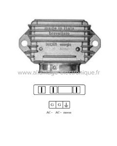 Régulateur PIAGGIO VESPA PK XL 125 (1986-1989) - Marque : DUCATI ENERGIA - Référence d'origine : 1616395