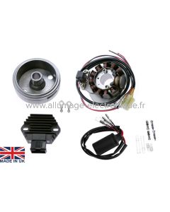 Kit allumage + éclairage haute puissance 220 watts pour KTM 125, 200, 250 EXC, MXC, XC, XC-W (2002-2007) - 280, 380 SX (2002 - 2009) - STK147