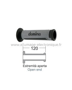 DOMINO Poignées Turismo argent/anthracite