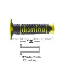 DOMINO Poignées soft hand noir/jaune