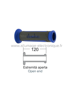 DOMINO Poignées Turismo bleu/anthracite