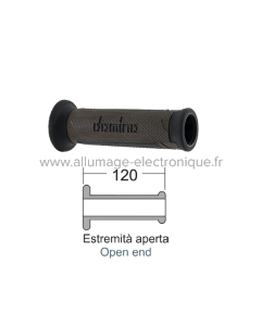 DOMINO Poignées Turismo marron/noir