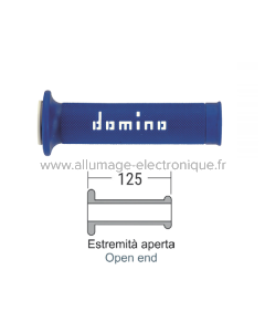 Poignées route DOMINO Bleu/blanc