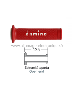 Poignées route DOMINO blanc/rouge