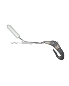 Pot d'échappement soudée Evok Iron Pipe avec silencieux Shorty en aluminium et acier inoxydable pour HM Cre Baja/Six Compétition - Crm Derapage 50 10-18