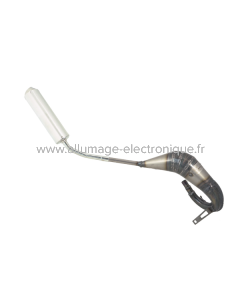 Pot d'échappement Evok Iron Pipe avec silencieux Shorty en aluminium et acier inoxydable pour Fantic Caballero EN-SM 50 06-16