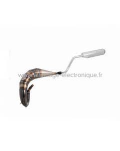 Pot d’échappement soudé Evok Iron Pipe avec silencieux Shorty en Aluminium et Inox pour Beta RR EN-SM 50 06-11