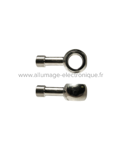 BANJO DROIT 7/16, HARLEY, ACIER INOX