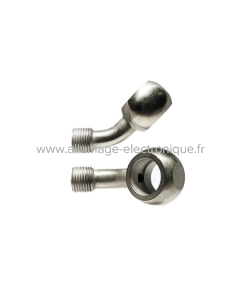 BANJO 7/16 45° POUR HARLEY, INOX