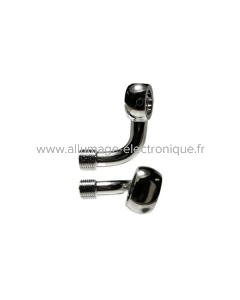 BANJO M10, 90° + 20° COURBE GAUCHE, CHROMÉ