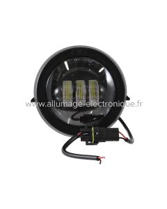 Feu avant complet Iron led fond noir EVOK Piaggio Vespa Pk 50-125cc S/Xl