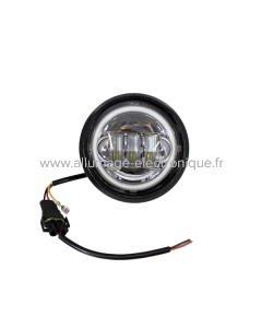 Phare avant complet Iron led Fond Chromé EVOK Piaggio Vespa 125cc printemps et3