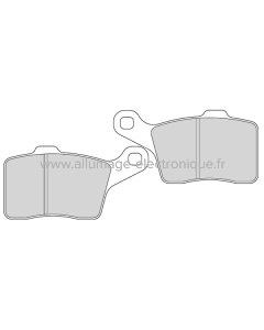 Ferodo Plaquettes de Frein Céramique CP1 Racing FDB2243CP1