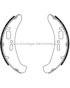 Mâchoires de frein arrière FERODO ECO FSB892EF