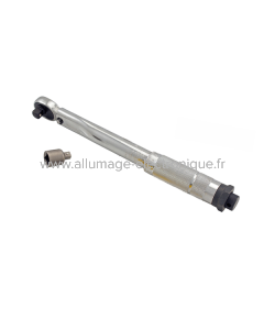 Clé dynamométrique à cliquet type ONE WAY 3/8 et 1/4 avec adaptateur inclus - 5-25 Nm, douille et embout non inclus