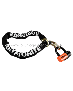 Chaine NEW YORK NOOSE 1213 et cadenas EVOLUTION SERIES 4 - orange noir