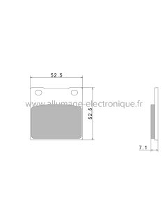 Plaquettes de Frein Nissin A0120 Premium Semi-Metallic (vendu par jeu de deux plaquettes) - 2P-213NS