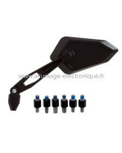 RMS Paire de rétroviseurs universels avec adaptateurs - Pliable