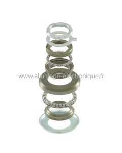 Jeu complet de roulements de direction RMS Piaggio Mp3 yourban erl 125-300cc 2011/2012