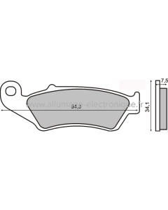 Plaquettes de Frein Frittée Sinter-Tech Honda CR 125-250cc