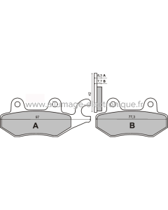Plaquettes de Frein Frittée Sinter-Tech Honda NSR 50cc