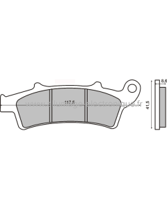 Plaquettes de frein frittées Sinter-Tech Malaguti Madison 400cc