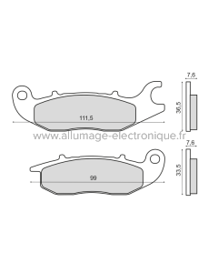 Plaquettes de Frein Frittée Sinter-Tech Honda CBF 125cc