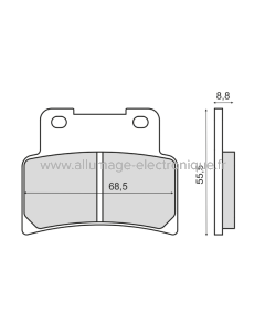 Plaquettes de frein frittées Sinter-Tech Aprilia RS 125cc