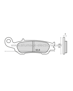 Plaquettes de frein frittées Sinter-Tech Yamaha YZ 250cc