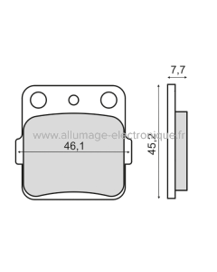 Plaquettes de Frein Frittée Sinter-Tech Kawasaki KX 80cc