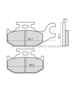 Plaquettes de frein frittées Sinter-Tech Suzuki Burgman 200cc