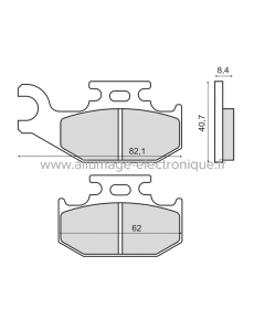 Plaquettes de Frein Frittée Sinter-Tech Suzuki VTT Lt-a 450cc