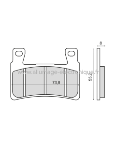 Plaquettes de Frein Frittée Sinter-Tech Honda CBR 600RR