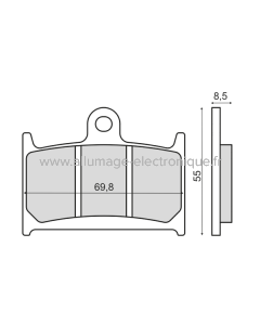 Plaquettes de frein frittées Sinter-Tech Yamaha TZ 250cc