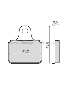 Plaquettes de frein frittées Sinter-Tech Mv Agusta F4