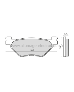 Plaquettes de frein frittées Sinter-Tech Yamaha TDM 900cc