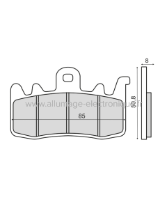 Plaquettes de Frein Frittée Sinter-Tech Bmw R 1200 GS
