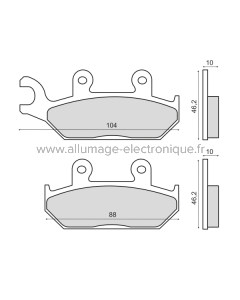 Plaquettes de frein frittées Sinter-Tech Yamaha XT 600
