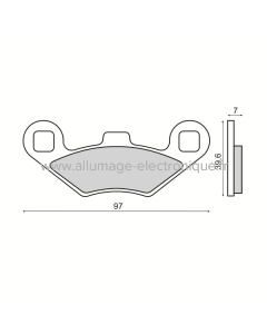 Plaquettes de Frein Frittée Sinter-Tech Peugeot Metropolis 400