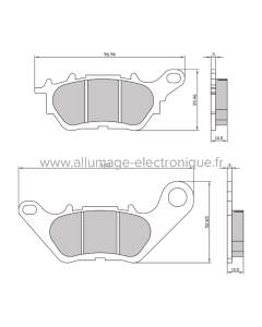 Plaquettes de frein frittées Sinter-Tech Yamaha R3