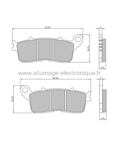 Plaquettes de Frein Frittée Honda VFR 800