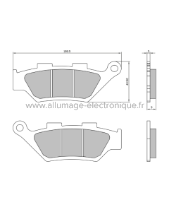 Plaquettes de Frein Frittée Sinter-Tech Benelli TRK 502