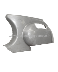 Tôle de réparation partie latérale arrière gauche (avec rainure) RMS Classic Piaggio Vespa 125 Primavera-ET3