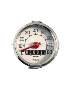 Compteur RMS Classic Piaggio Vespa 50cc (rond) 80 km/h - 190743