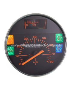 Compteur de vitesse RMS Classic Piaggio Vespa Pk 50 XL scala 80 kmh 226739